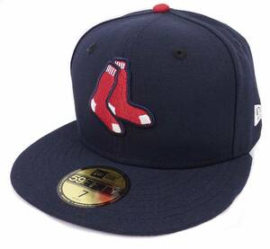 New Era ニューエラ MLB Boston Red Sox ボストン レッドソックス ソックスロゴ ベースボールキャップ (7 1/8 56.8cm)【並行輸入品】