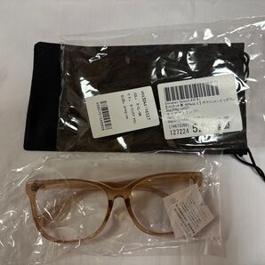 メガネ 「UVカット率 99%以上」 ボスリントンビッグフレームメガネ レディース《クリアブラウン》