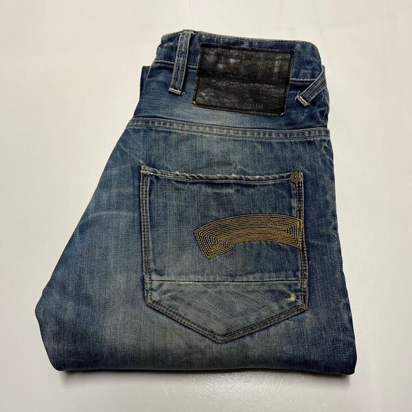 G-STAR RAW ジースターロウ ローストレートジーンズ デニムパンツ W28 L32