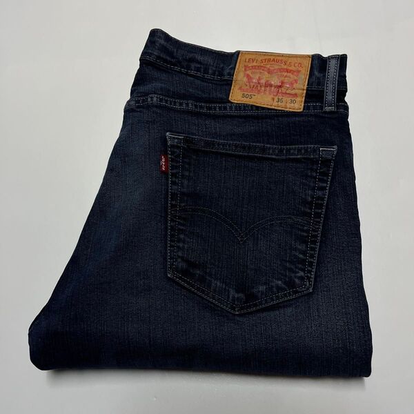 Levi’s リーバイス 505 レギュラーフィットストレート ストレッチジーンズ 00505-1330 W36 L30