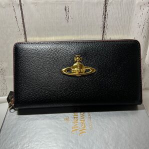 【ショッパー付き】VivienneWestwood 長財布 ブラック