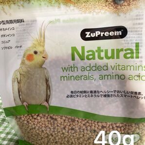 ズプリーム ナチュラル M 40g オカメインコ オキナインコ ウロコインコ 中型インコ 大型インコ ペレット