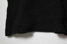 00's ギャップ GAP リブ編み コットン 半袖 Tシャツ 黒 無地 (M) 00年代 オールドギャップ 旧タグ フライスボディー_画像6