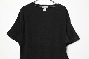 00's ギャップ GAP リブ編み コットン 半袖 Tシャツ 黒 無地 (M) 00年代 オールドギャップ 旧タグ フライスボディー