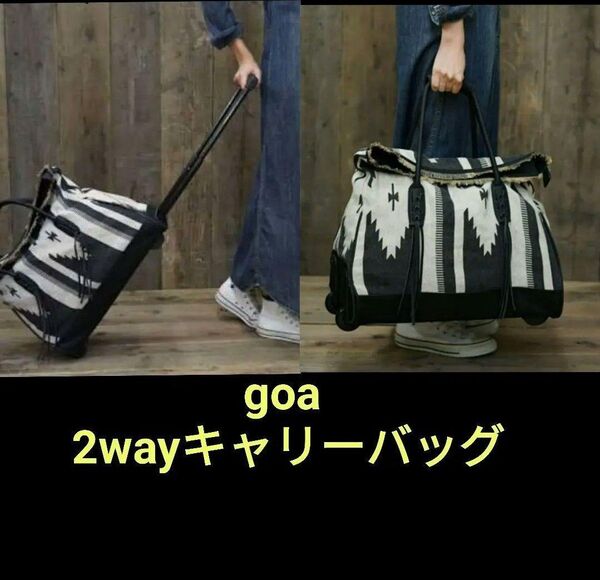 レア!goa ゴア 2way キャリーバッグ ネイティブ ネイティヴ