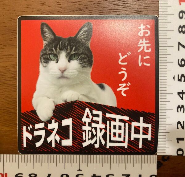 【煽り運転防止】録画中ステッカー ドラレコ ステッカーシール 屋外OK UVカット 高耐候材料使用 威圧感無し お先にどうぞ