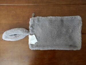 * free shipping! new goods unused!earth music&ecology fur. clutch bag *