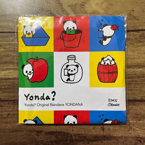 Yonda?パンダ オリジナル バンダナ 1点 100%ORANGE