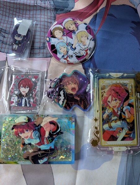 あんスタ 桜河こはく 朱桜司 他 アクスタ 缶バッジ アクキー