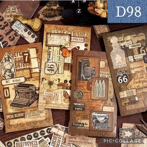 D98★ノートつき★コラージュ素材セット4種類セット