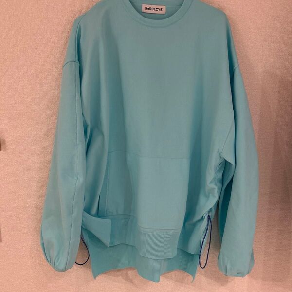 HeRIN.CYE 水色 クルーネックスウェット