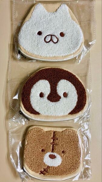 ねこぺん日和 POPUPショップ コインケース 全三3セット / ねこくん ぺんちゃん くまさん