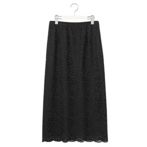 【新品】自由区 レースタイト スカート 黒 XS 結婚式 通勤 オンワード