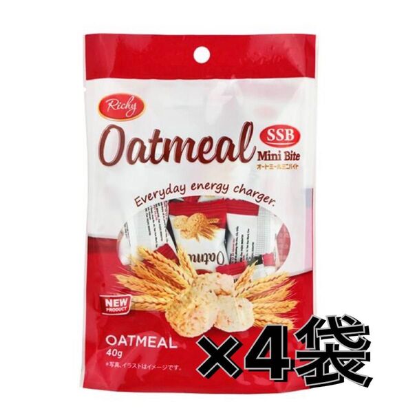 リッチー オートミールミニバイト 40g×4袋 合計160g 約64個 まとめ売り
