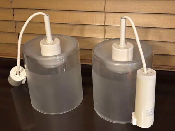 ペンダントライト 2個セット シンプル ガラス ライト