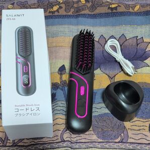 コードレス ブラシアイロン ブラック