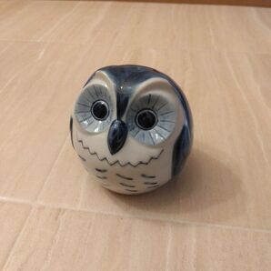 ふくろう 陶器 置物 縁起物 フクロウ