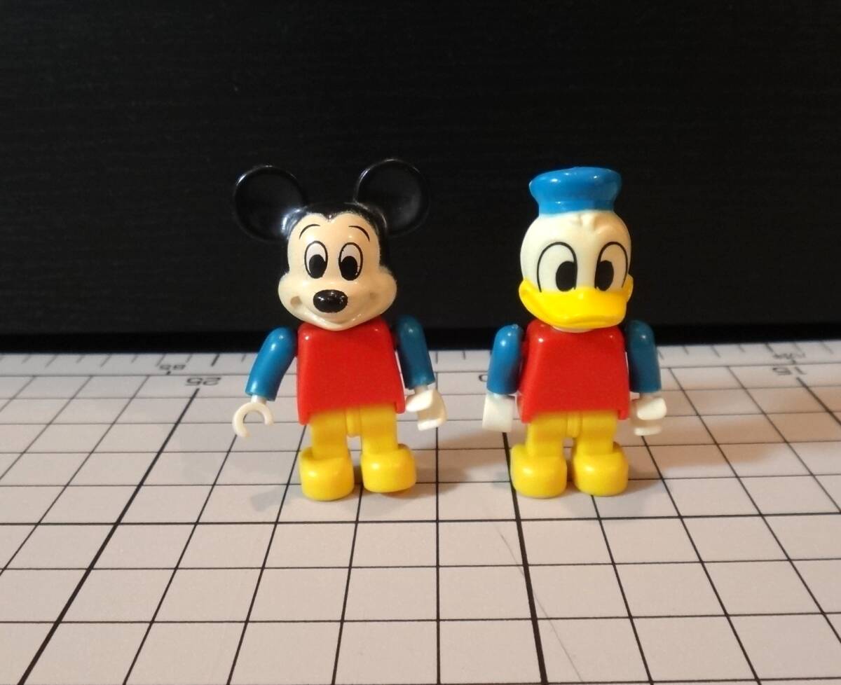 ディズニー/古いブロックウォッチ 新品 検)ミッキー/ドナルド