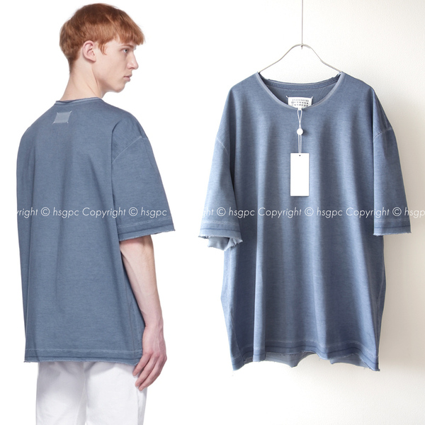 【定価5.5万】新品 メゾン マルジェラ ガーメントダイ Tシャツ 4ステッチ メモリーオブ ロゴ オーバーサイズ カットソー Maison Margiela⑩