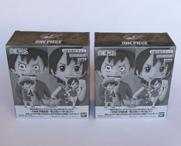 2個 ワールドコレクタブルフィギュア モンキー D ルフィ ワーコレ WCF ワンピース 左手で描いたONE PIECE サラダ食べて海賊王 Luffy