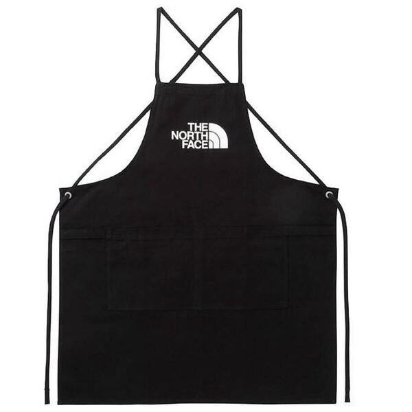THE NORTH FACE TNF Logo Apron NORTH KW ザノースフェイス TNFロゴエプロン ユニセックス ブラック×ホワイト エプロン