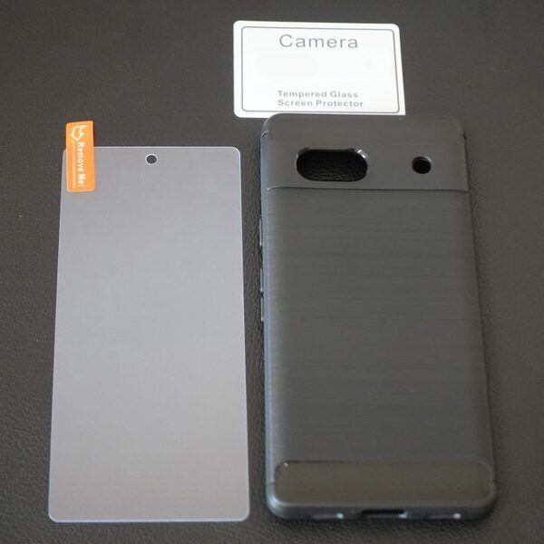 【3点フルセット】Pixel 7a 薄型ケース+ブルーライトカットガラスフィルム+カメラガラスフィルム ケース 画面保護ガラス ピクセル 7a