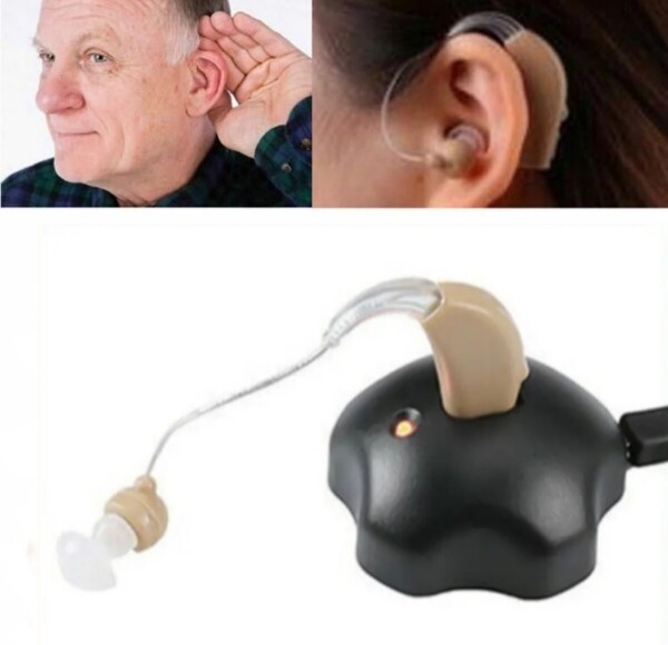 【最新版】高音質 デジタル 補聴器 集音器 充電式 経度~高度対応ノイズカット 雑音抑制機能付き 音量4 段階調整