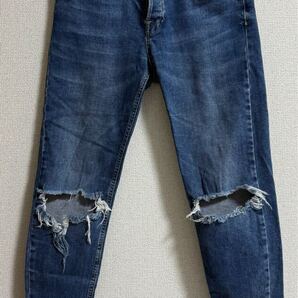 ZARA デニム ダメージジーンズ US30 スキニージーンズ