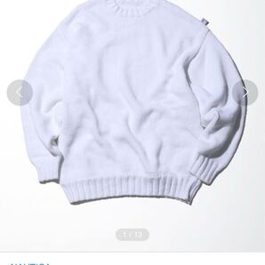 定価16280円!NAUTICA コットンセーター オーバーサイズ 白 XL/ 長谷川昭雄 フリークスストア fred perry FREAK'S STORE monkey time