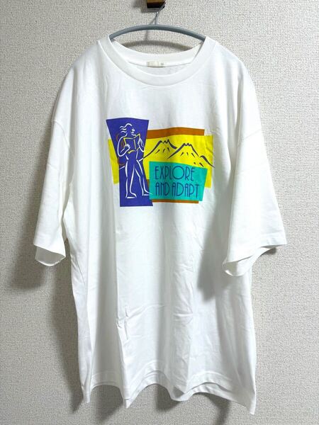 未使用!GU アウトドアプリントTシャツ XXL / uniqlo ut ユニクロ キースヘリング レトロプリント