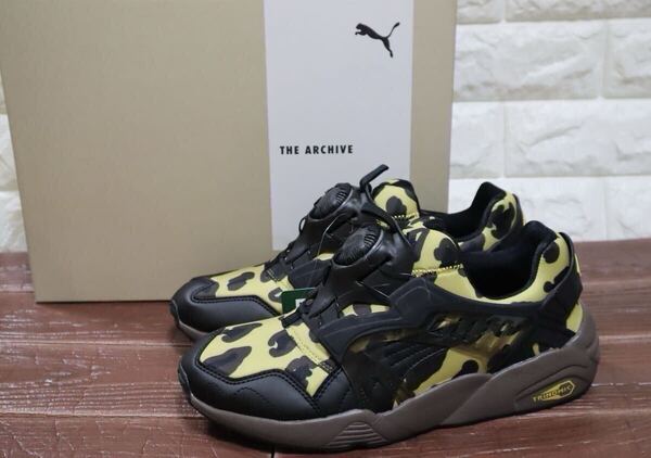 新品 定価18700円 25.5㎝ プーマ PUMA DISC BLAZE ディスク ブレイズ レオパード LEOPARD LIGHT STRAW/CHOCOLATE