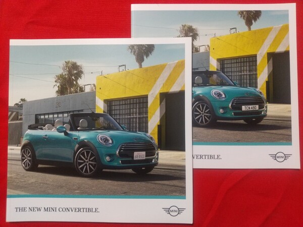 送料無料【 ミニ コンバーチブル 】カタログ 2016年3月 WG15/WG20 MINI CONVERTIBLE. COOPER/COOPER S 6速AT BMW