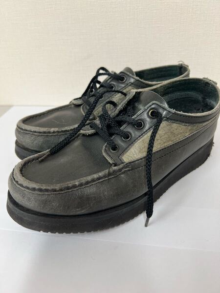 【希少】 RUSSELL MOCCASIN(ラッセルモカシン)BLACK×Gray 26cm(USA8)箱付