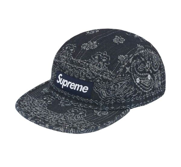 Supreme 25SS Bandana Jacquard Denim Camp cap Indigo 新品未使用 シュプリーム バンダナ ジャガード デニム キャンプキャップ インディゴ