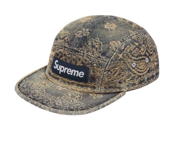 Supreme 25SS Bandana Jacquard Denim Camp cap Blue 新品未使用 シュプリーム バンダナ ジャガード デニム キャンプキャップ ブルー