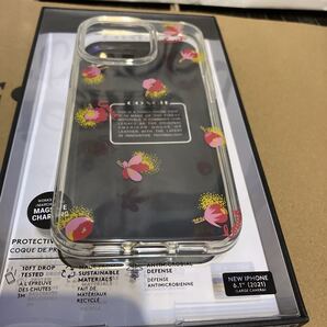 送料込●新品● COACH クリアケースB iPhone13PRO対応 ウィズポップフローラルプリントiPhoneケース スマホケース コーチ