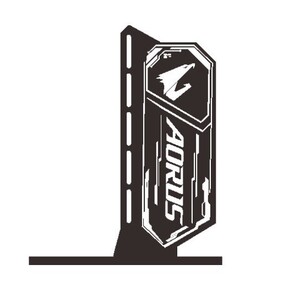 新品/AORUS/ビデオカードサポートスティ/ARGB対応