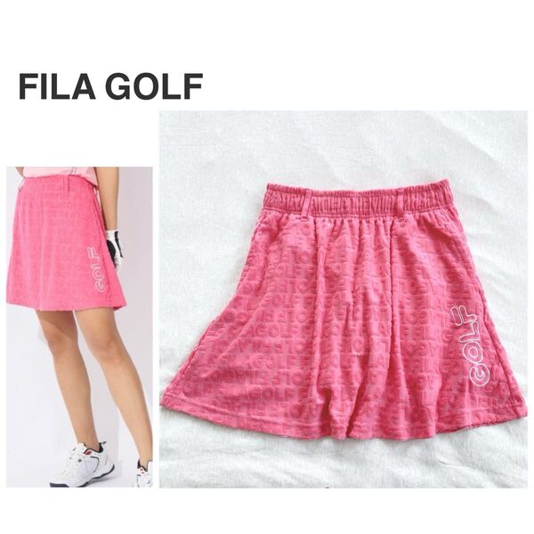 【送料込】FILA GOLF フィラゴルフ フレアスカート L 大きいサイズ ゴルフウェア ピンク