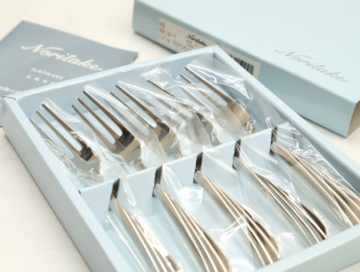 未使用 ノリタケ ステンレス カトラリー 43本セット ノリタケ 送料無料 ◇ ティースプーン/140mm 5本セット 在庫82