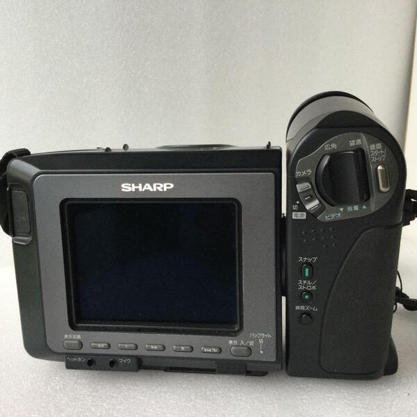リモコン付・Hi8ビデオカメラ・SHARPVIEWCAM ビューカム ・VL-HL50【長期保存不用品処分】