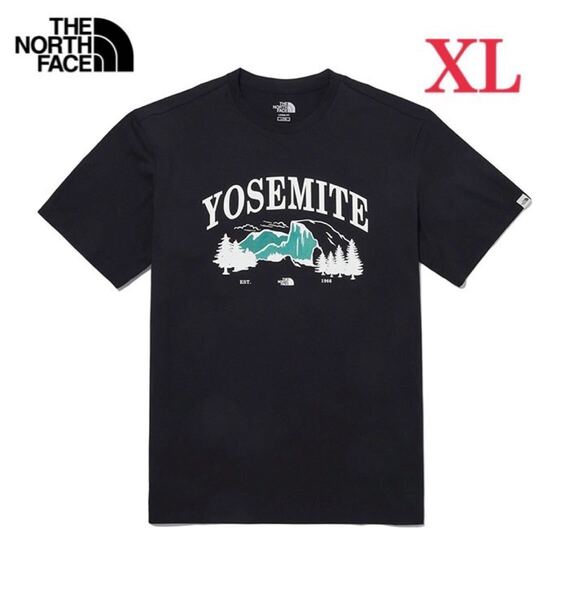 THE NORTH FACE ノースフェイス ヨセミテ ラウンドTシャツ メンズ レディース 半袖 ブラック XL 海外限定