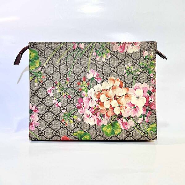 GUCCI グッチ GGスプリーム セカンドバッグ クラッチバッグ 花柄 430268 ディース ポーチ 美品