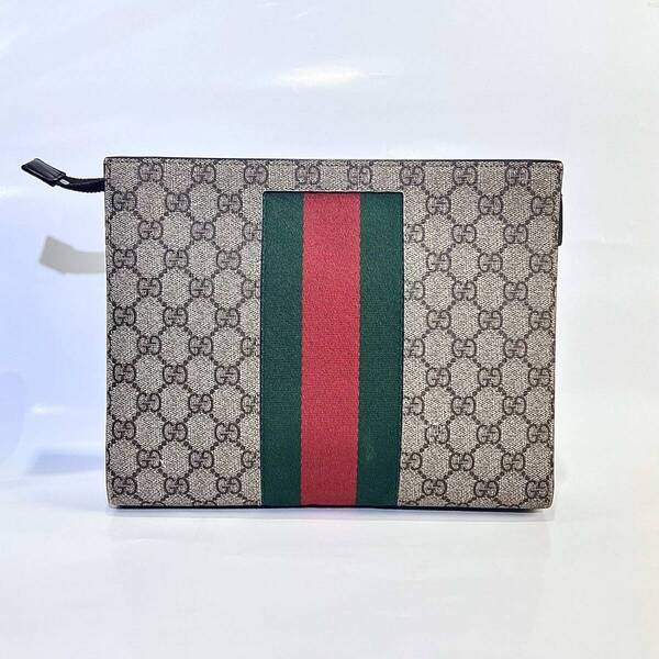 GUCCI グッチ GGスプリーム シェリーライン セカンドバッグ クラッチバッグ 475316 ディース ポーチ