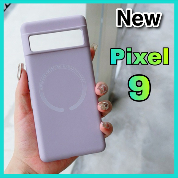 GooglePixel 9ケース 耐衝撃 カバー TPU素材 紫色 ワイヤレス充電対応 衝撃防止 おしゃれ グーグルピクセル9ケース背面ソフトカバー