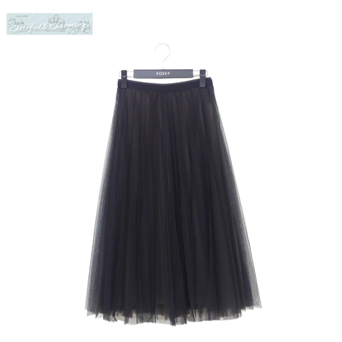 ★美品★FOXEY/フォクシースカート ブラック ポリエステルBLEND 38 Yahoo!オークション -「foxey 38 新作」(女性用) (フォクシー)の