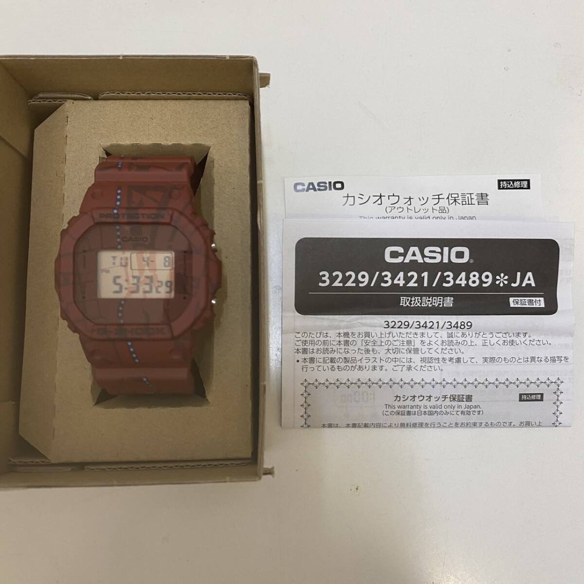 CASIO 3229/3421/3489＊JA G-SHOCK 赤 - メルカリ