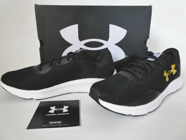 アンダーアーマー 新品! UAチャージド パスート3 26.5cmD 黒 ランニング軽量スニーカー 送料無料UNDER ARMOUR