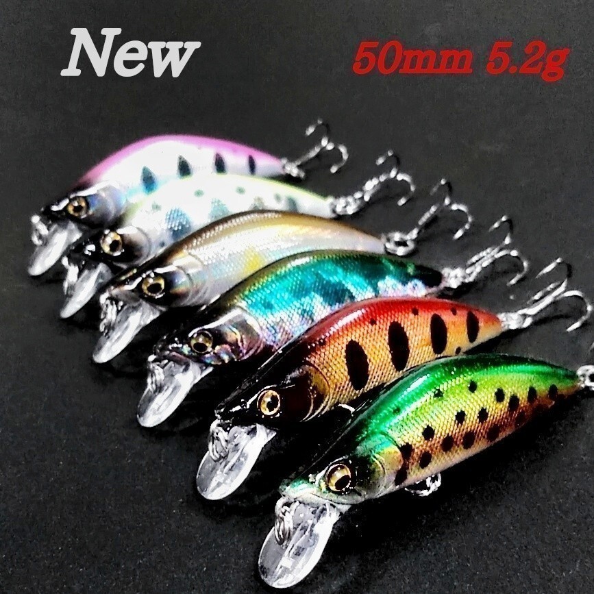 【新品未使用】渓流ミノー6個セット　メテオーラ　バンプバック　Dコンセプト 未使用 渓流ミノー6個セット メテオーラ バンプバック D