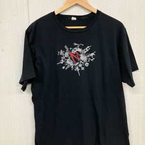 古着卸 (96) メンズレギュラーTシャツ XL ブラック アンビル 両面プリント グッドプリント