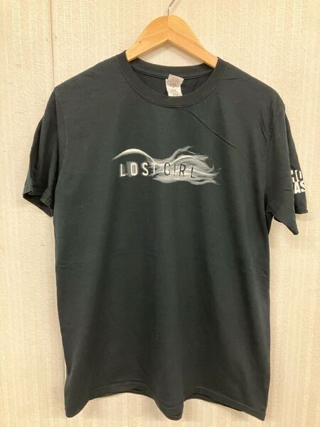 古着卸 (109) メンズレギュラーTシャツ L ブラック 両面プリント ロストガール ムービー ドラマ 海外ドラマ グッドプリント ギルダン